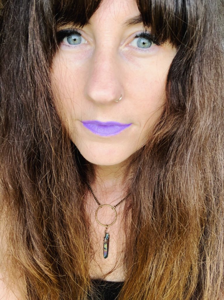 Just wear the purple lipstick. 🔮💜🦄