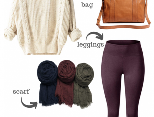 5 Fall Outfit Pieces That Never Go Out of Style At Any Age - these are Fall fashion staples - scarf, boots, sweater, leggings, big bag - that we should all have in our closets (in multiple styles and colors, of course) to put together an easy, comfy, cozy, and street style-worthy outfit perfect for the cool climate.